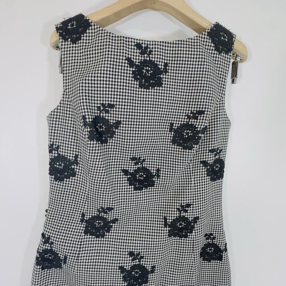 Oscar de la Renta Wool BlendHerringbone Sheath Dress Sz10 Runs Small - Picture 4 of 10